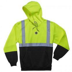 GLOWEAR HI-VIS HOODIE LM/BK S
